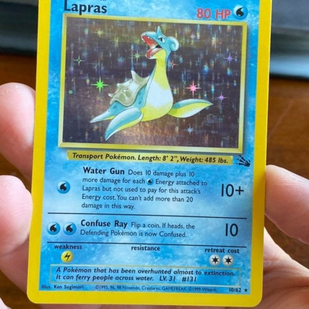 lapras holofoil 10/62 NM